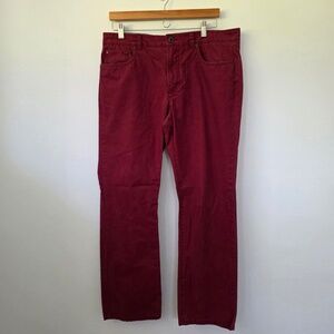 LL Bean Men's Standard‎ Fit Red Pima Cotton Pants